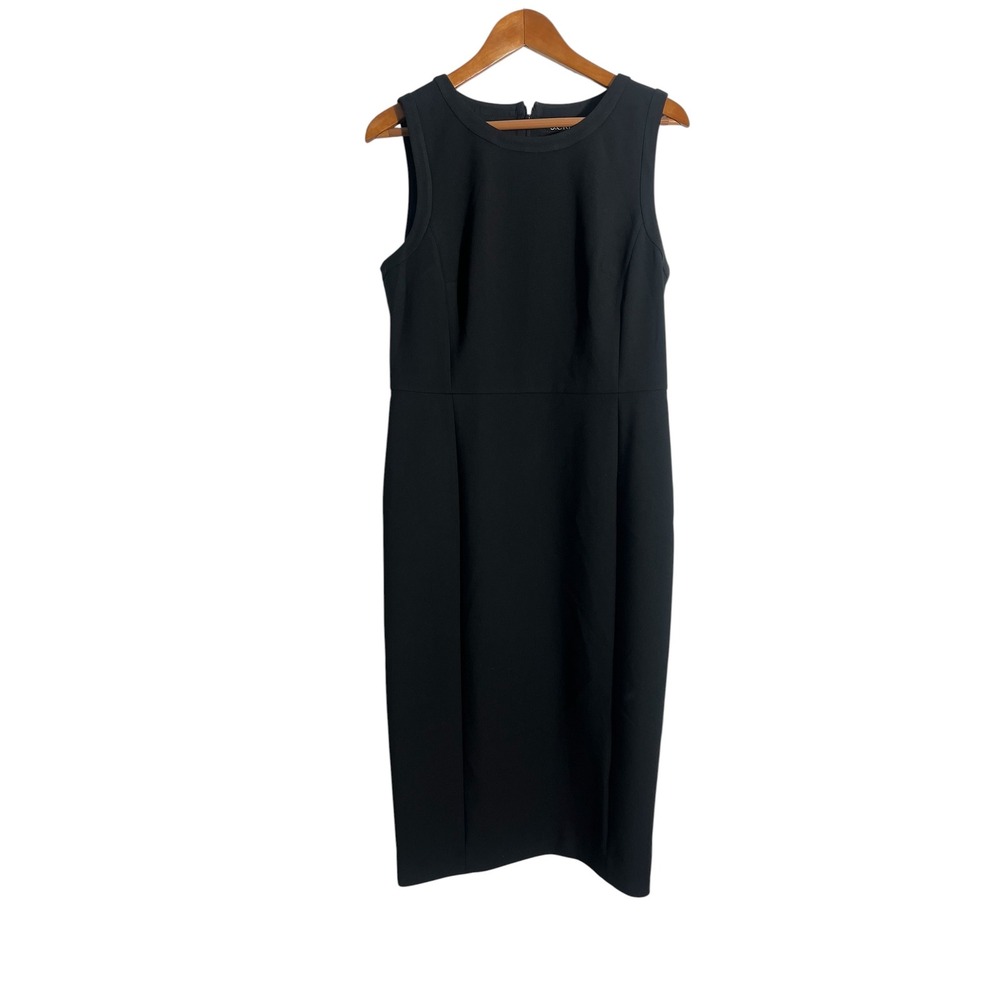 J. CREW Stretch Crepe Professional Workwear Sleeveless Sheath Dress BK701 - Picture 2 of 10